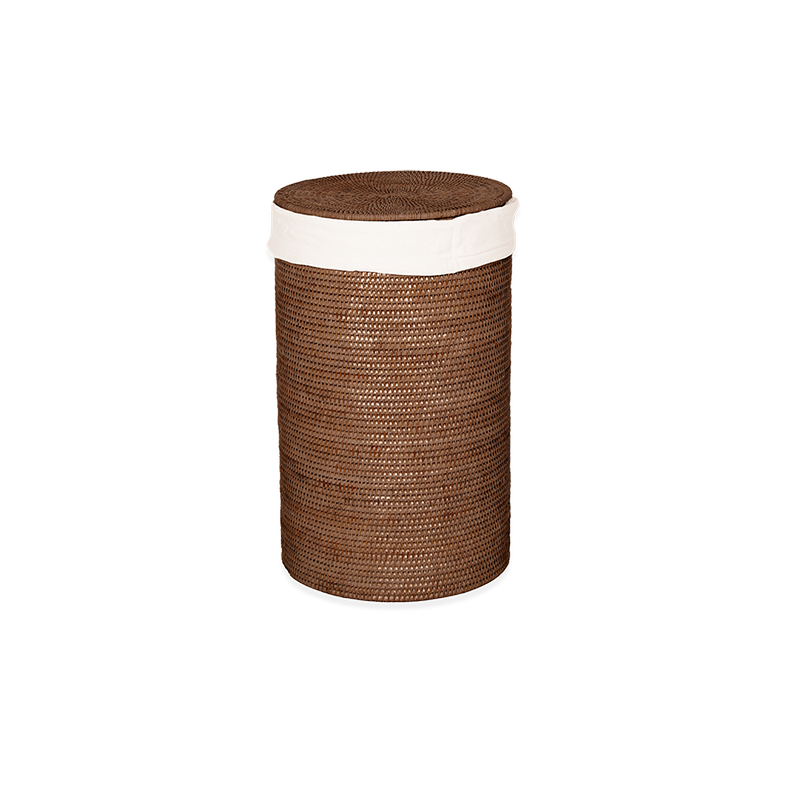 Decor Walther Fritstående Vasketøjskurv med Rattan Flet