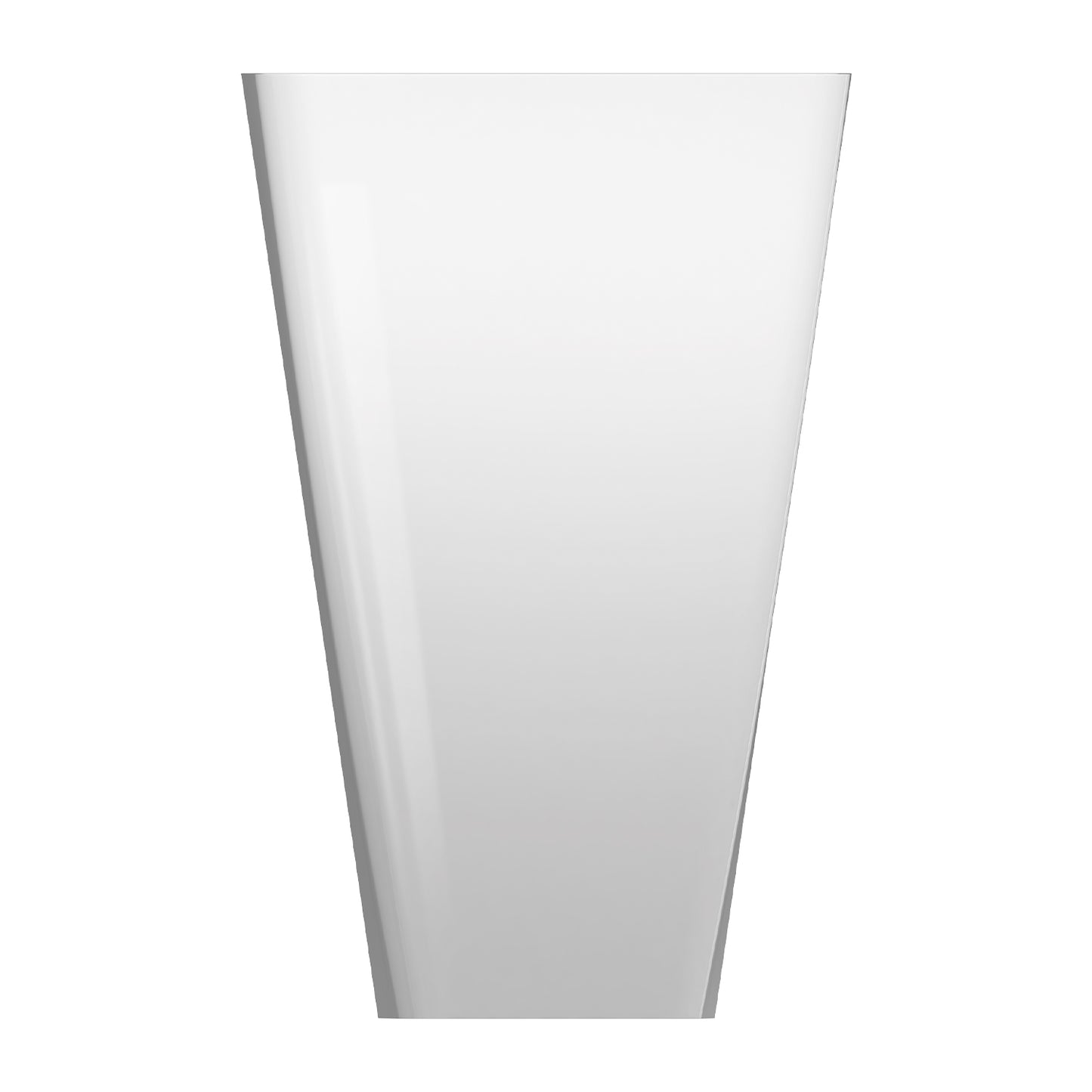 Parma fritstående håndvask 55x43cm blank hvid uden hanehul