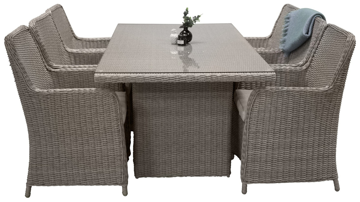 Wembley udendørs dining set i rattan