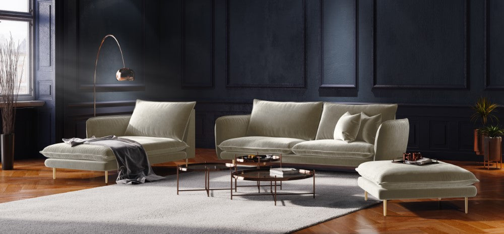 Sofa Vienna i velour 4 pers.
