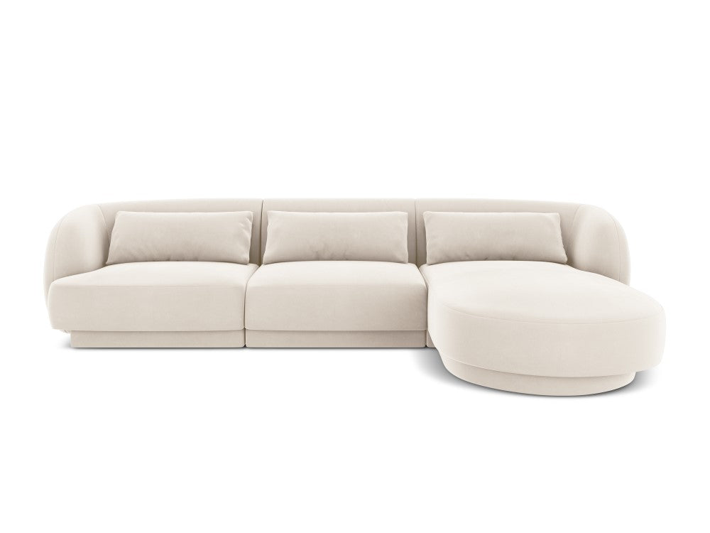 Velour Hjørnesofa Tulum højrevendt