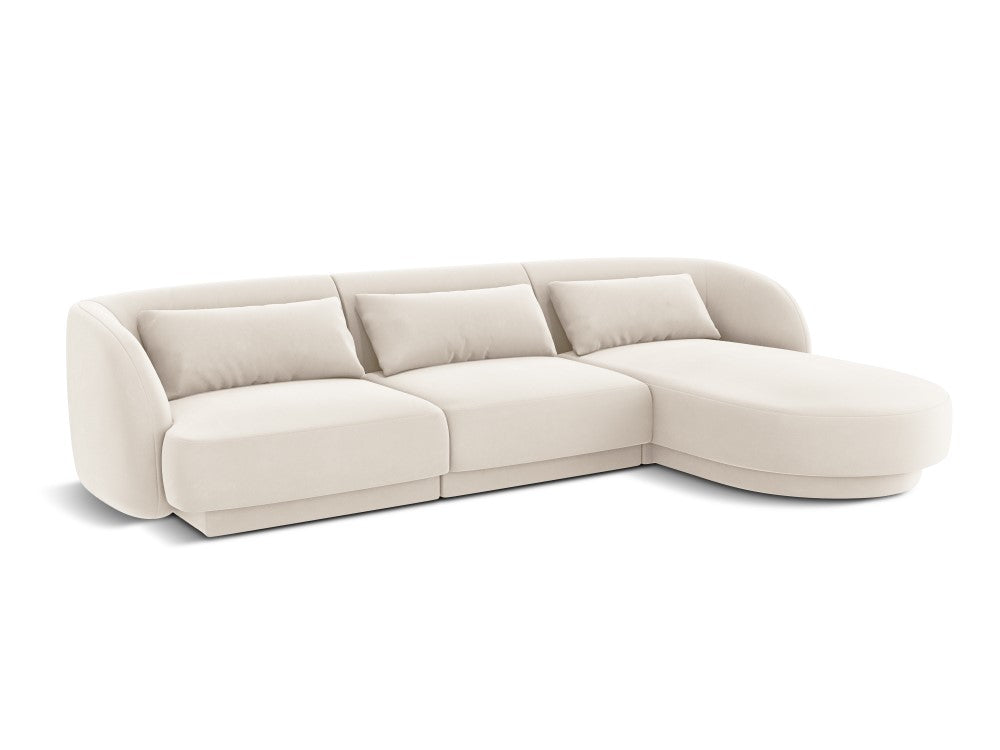 Velour Hjørnesofa Tulum højrevendt