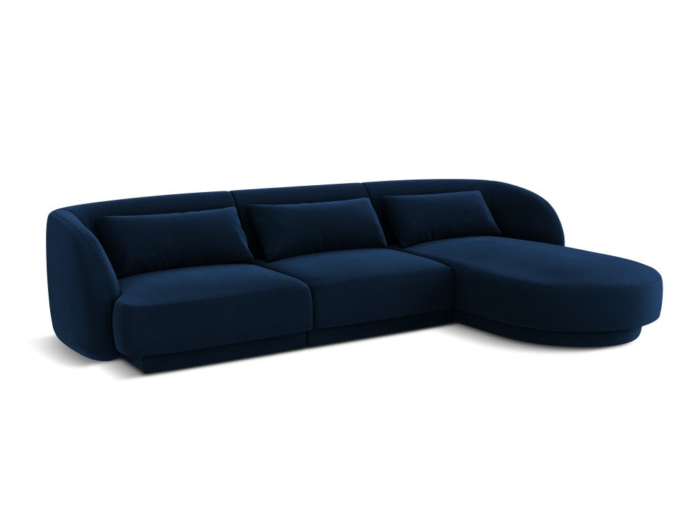 Velour Hjørnesofa Tulum højrevendt