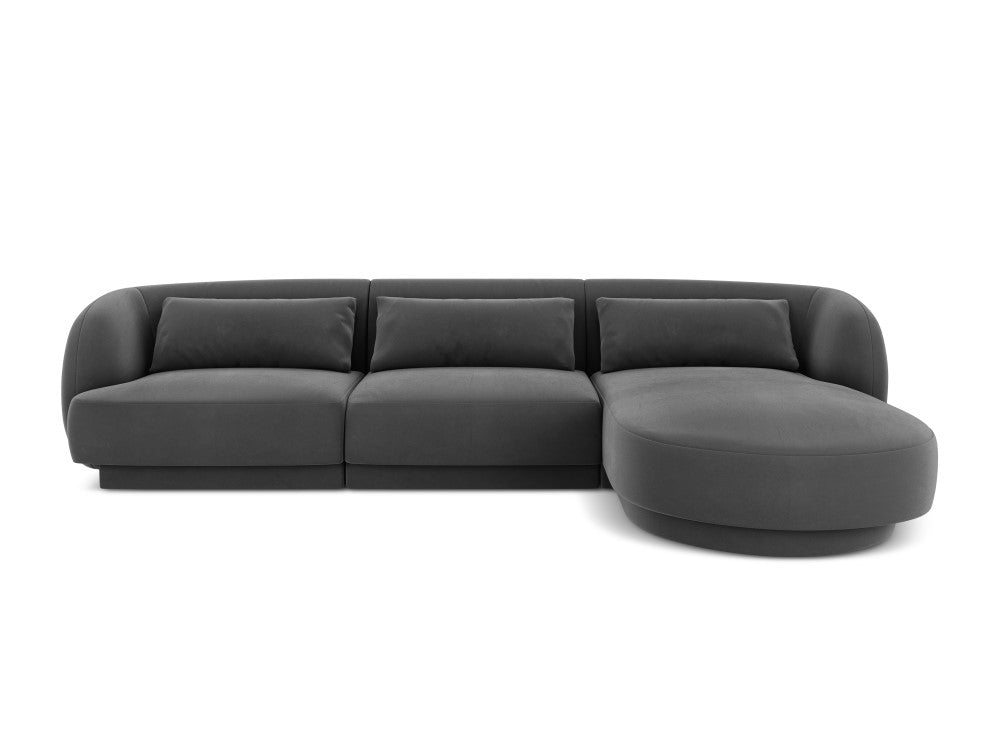 Velour Hjørnesofa Tulum højrevendt