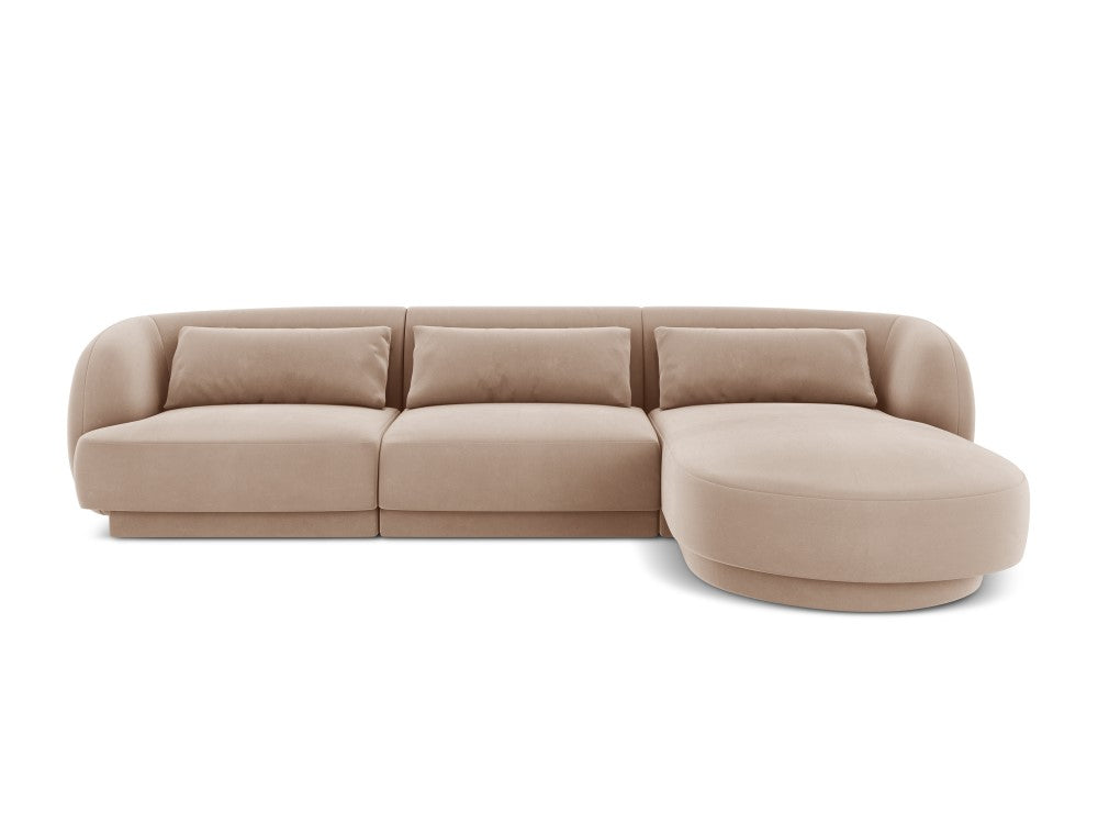 Velour Hjørnesofa Tulum højrevendt