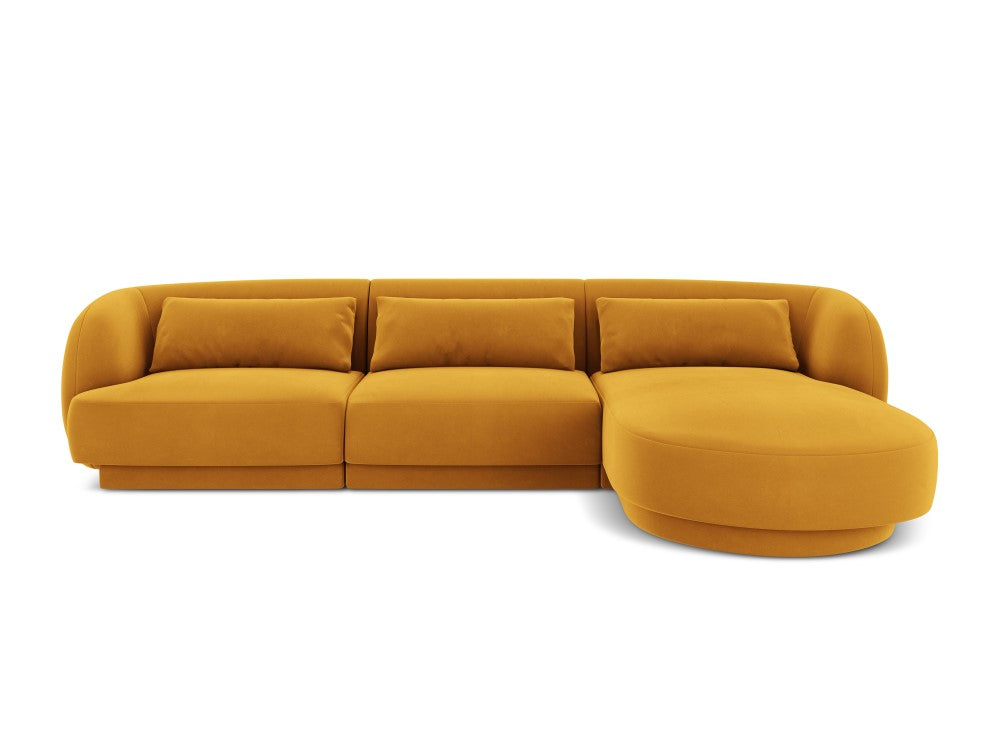 Velour Hjørnesofa Tulum højrevendt