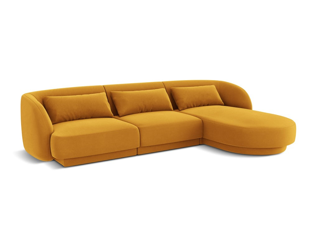 Velour Hjørnesofa Tulum højrevendt