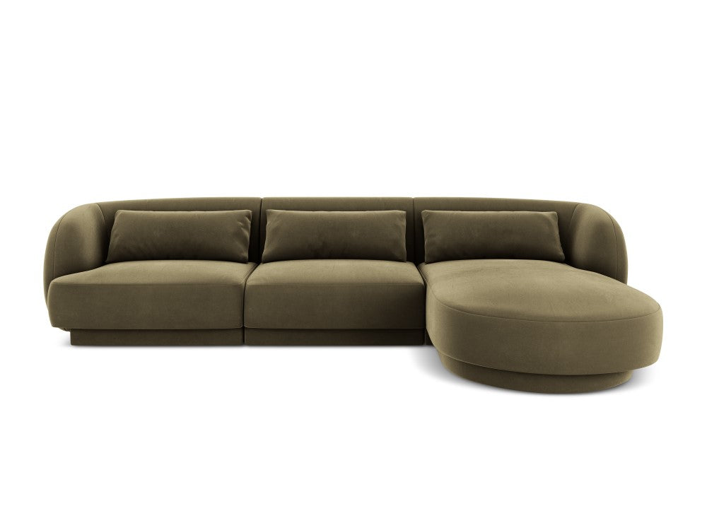 Velour Hjørnesofa Tulum højrevendt