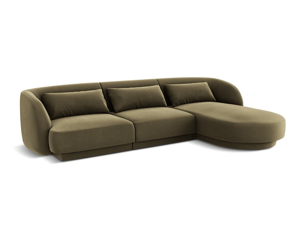 Velour Hjørnesofa Tulum højrevendt