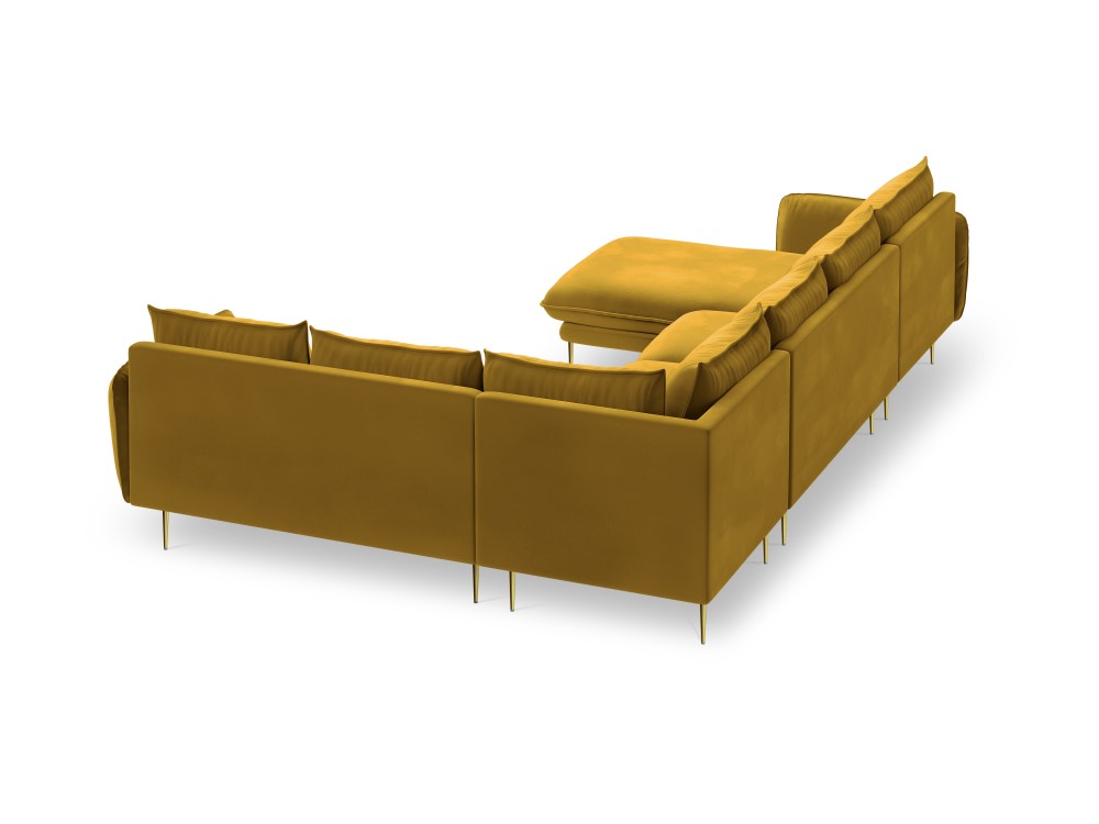 Vienna U-sofa i velour højre