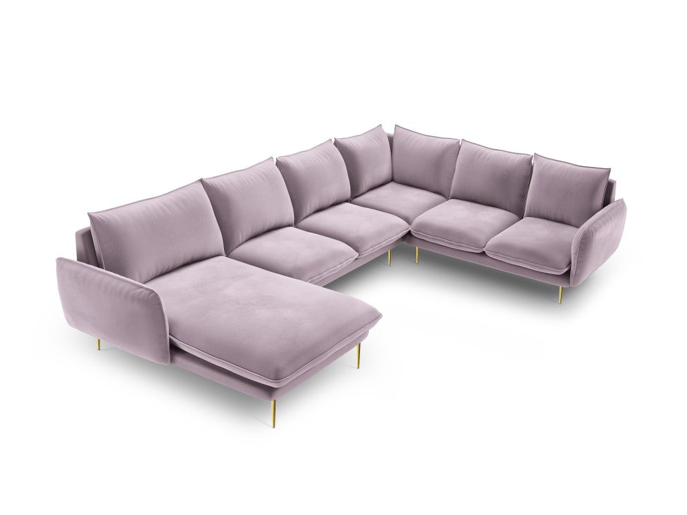 Vienna U-sofa i velour højre