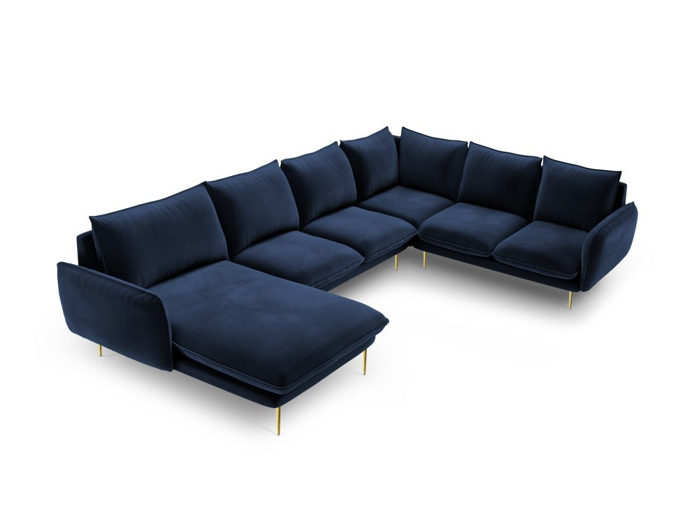 Vienna U-sofa i velour højre