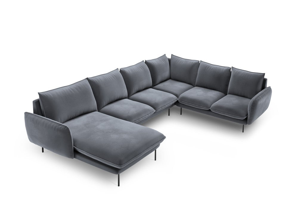 Vienna U-sofa i velour højre