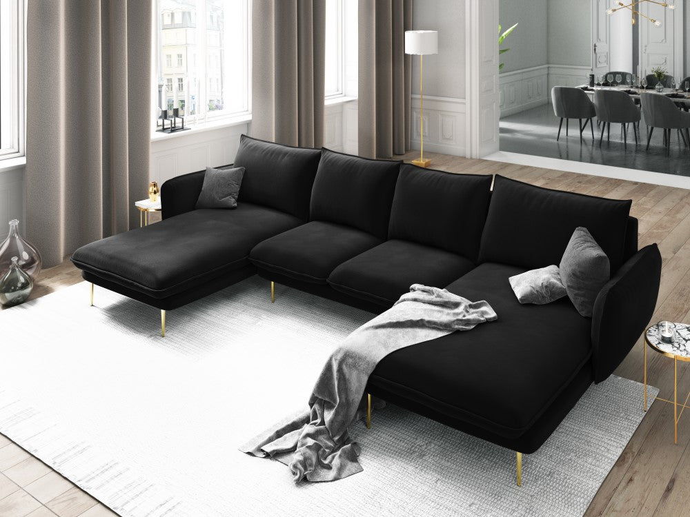 U-sofa Vienna i velour 5pers.