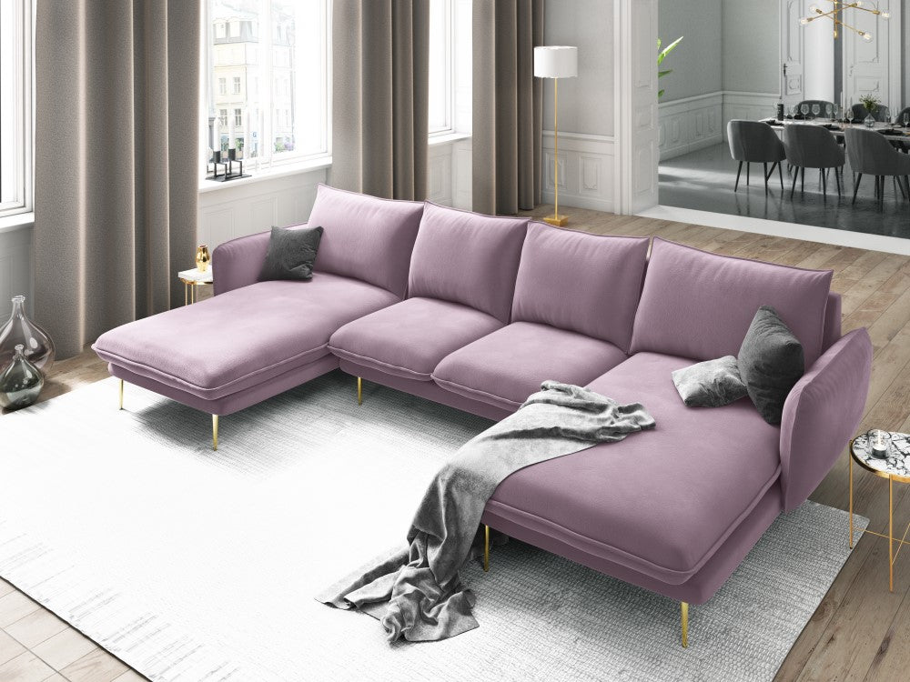 U-sofa Vienna i velour 5pers.