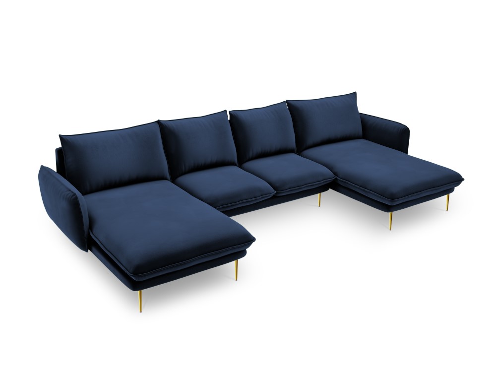 U-sofa Vienna i velour 5pers.