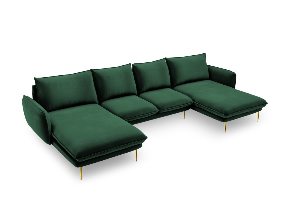 U-sofa Vienna i velour 5pers.
