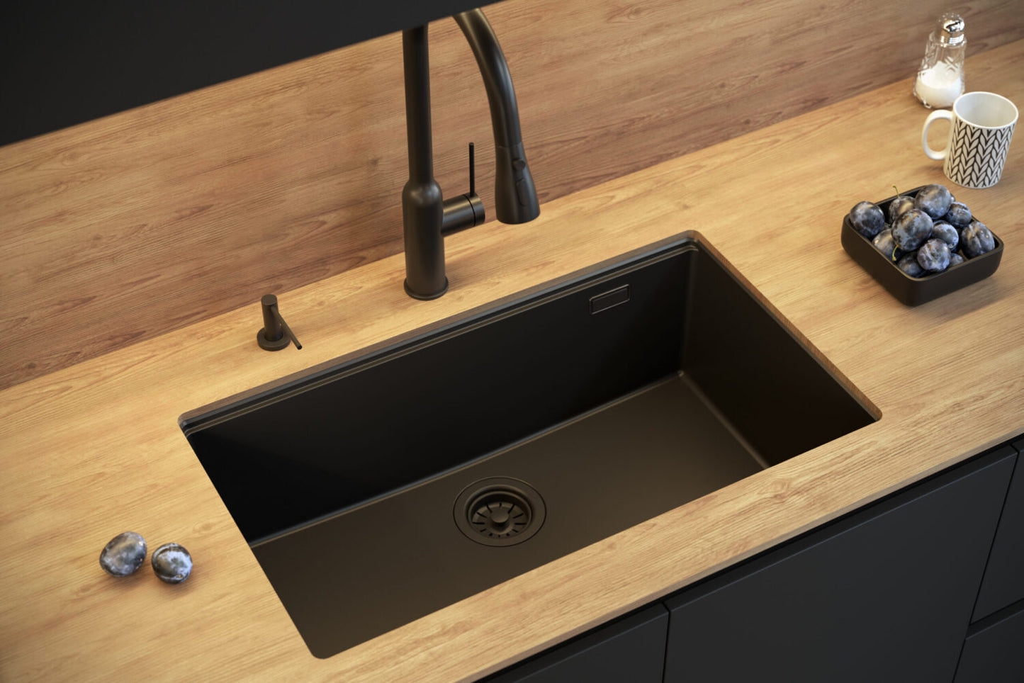 Granitvask Logan 110 pure carbon