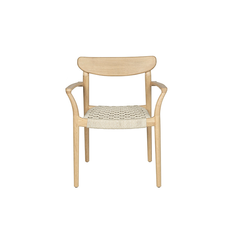 InOut Living Nara Dining Chair NA01 – Olieret Eg & Flettet Reb