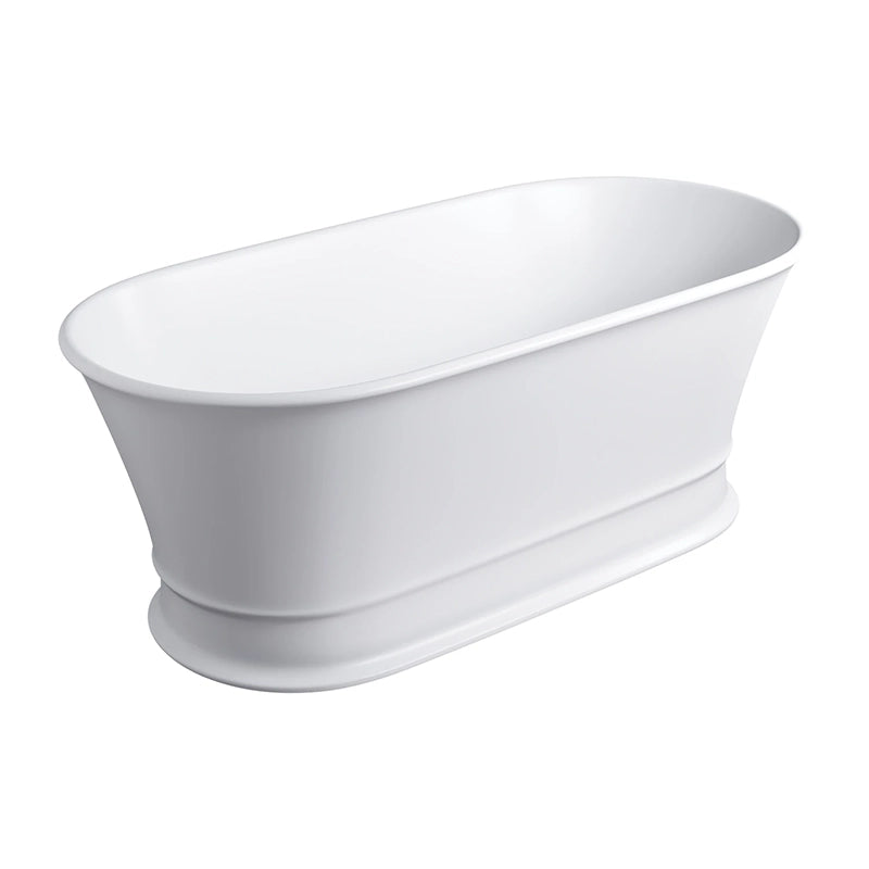 Omnires Classica M+ Fritstående Badekar 160x79 – Mat Hvid