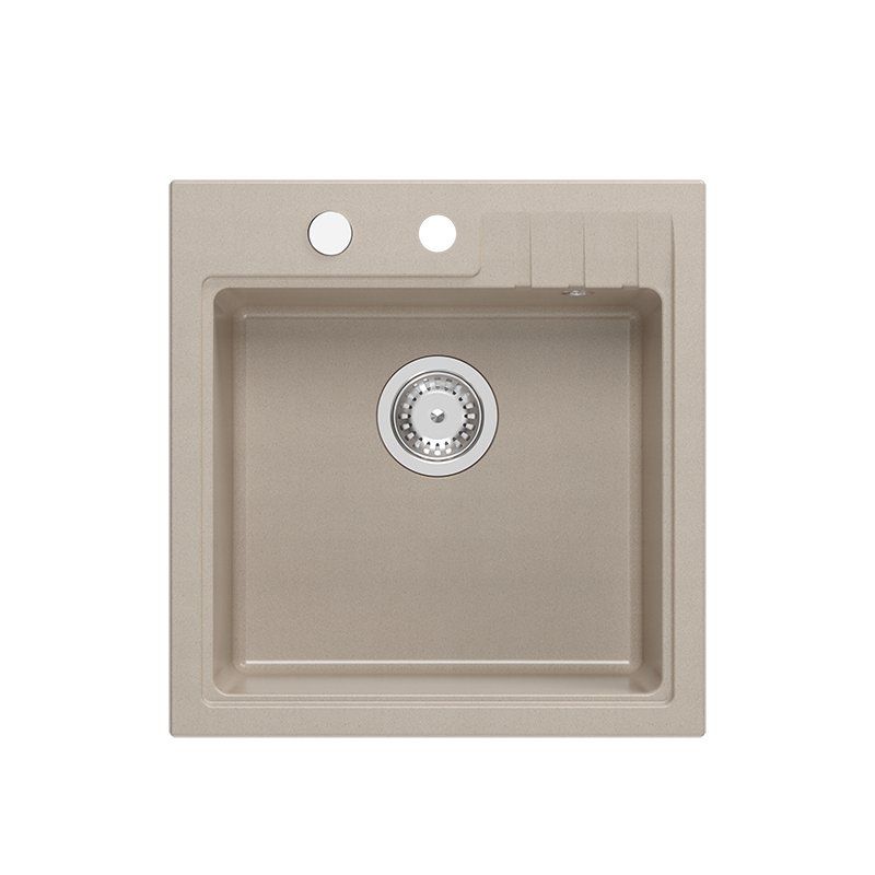 Peter 110 GranitQ køkkenvask med stål tilbehør - Flere farver