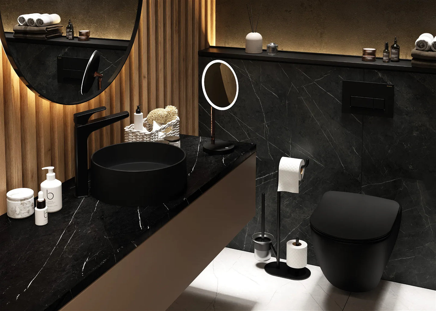 Silia Toilet Garniture - Flere farver