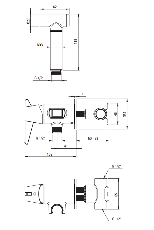 Temisto Bidet bruser - Flere farver