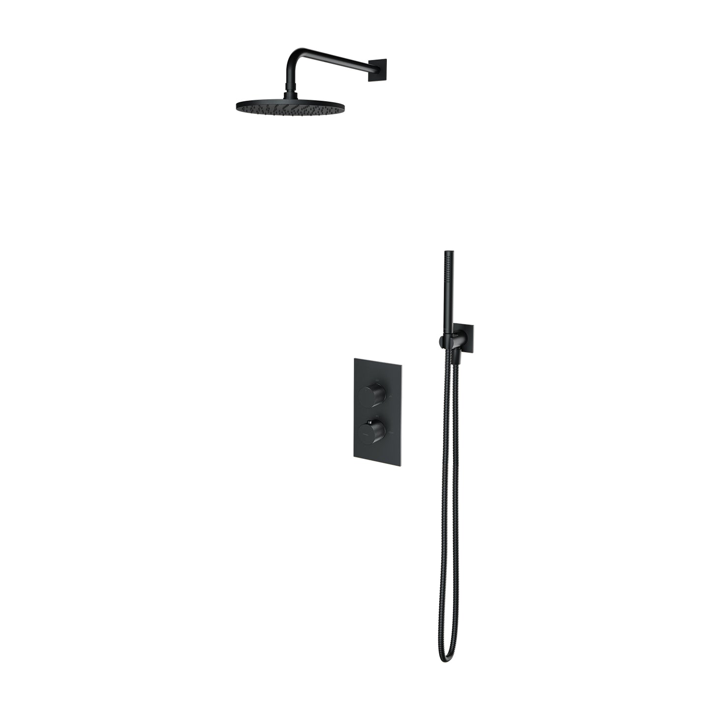 Contour termostat brusesystem til indbygning - flere farver