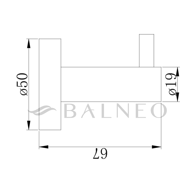 Balneo Qube Model 1 – Minimalistisk enkeltkrog i tidløst design