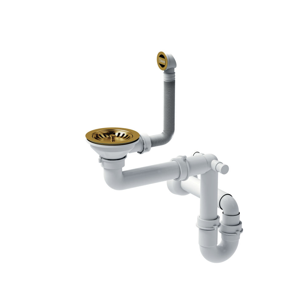 Køkkenvask Morgan 116 med messing PVD belægning