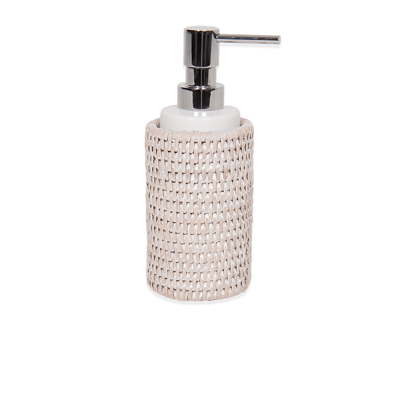 Decor Walther Fritstående Sæbedispenser med Rattan Flet