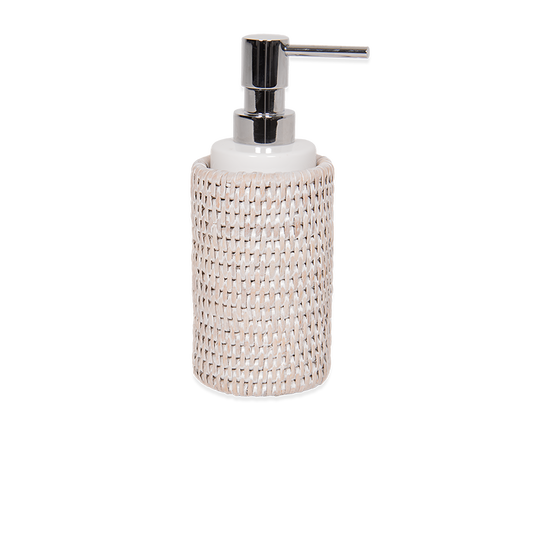 Decor Walther Fritstående Sæbedispenser med Rattan Flet