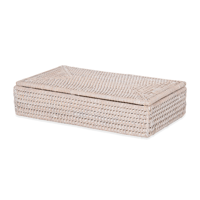 Decor Walther Opbevaringsbox med Låg i Rattan