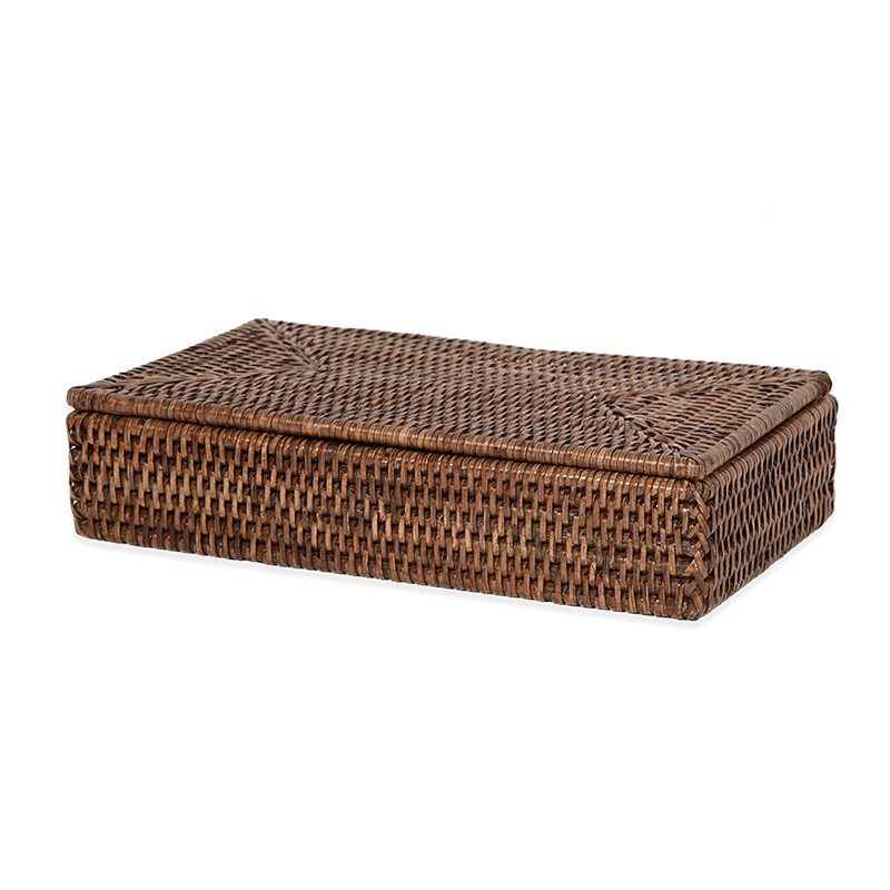 Decor Walther Opbevaringsbox med Låg i Rattan