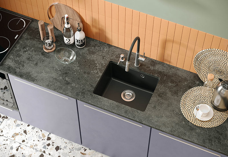 Qsink Alec 40 – kompakt underlimet granitvask i eksklusivt design