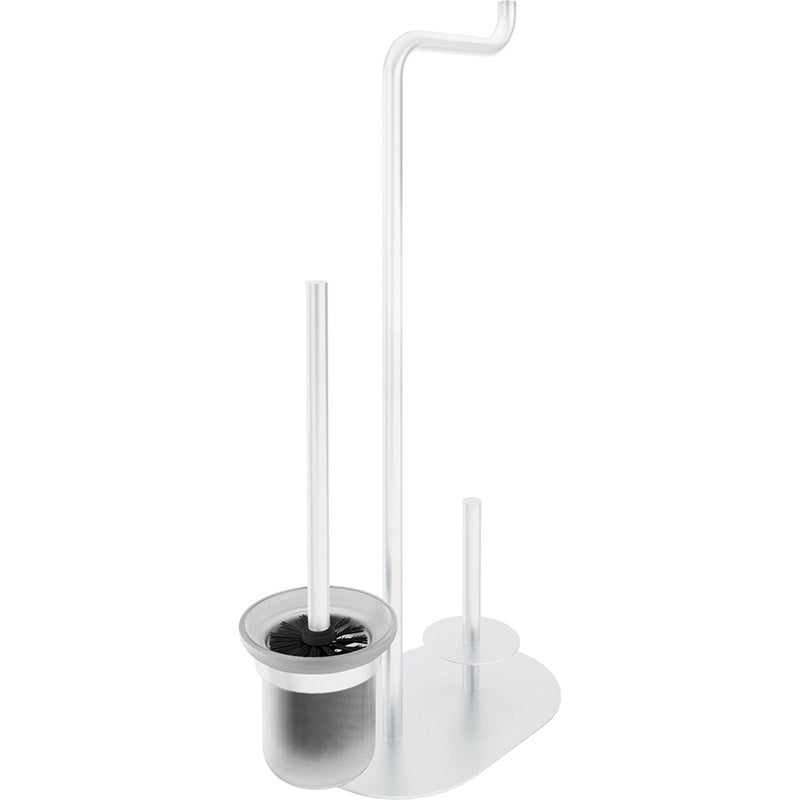 Deante Silia Toilet Garniture 3-i-1 – Fritstående Toiletpapir- & Børsteholder
