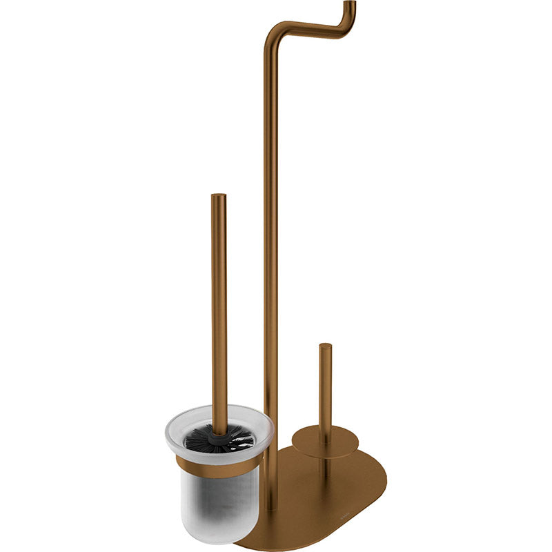 Deante Silia Toilet Garniture 3-i-1 – Fritstående Toiletpapir- & Børsteholder