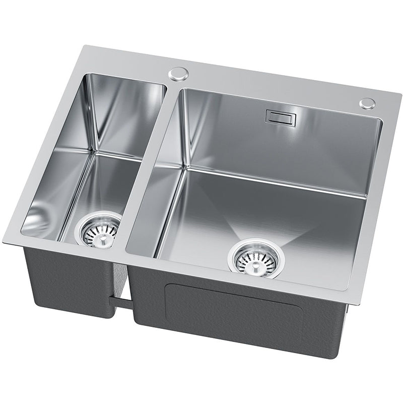 Homevello Auron Duo – Elegant Dobbeltvask i Rustfrit Stål