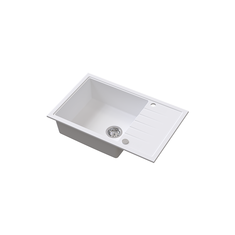 Homevello Axion 78 – Granitvask med XL-kumme og Vendbar Bakke