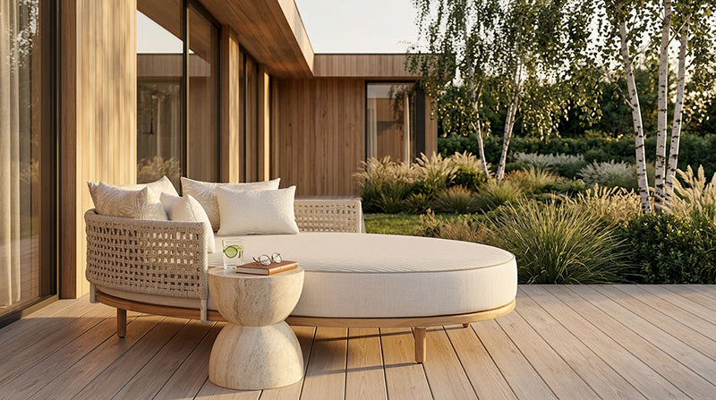 InOut Living Cape Daybed Oval XL – FSC Teak & PFAS-fri