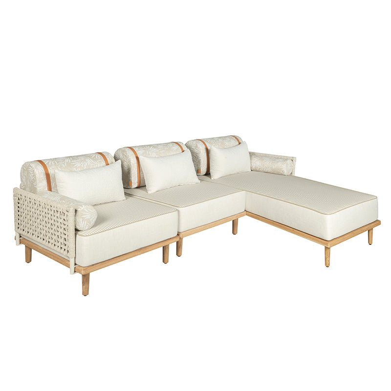 InOut Living Cape Chaise Lounge Sofa – FSC Teak & PFAS-fri