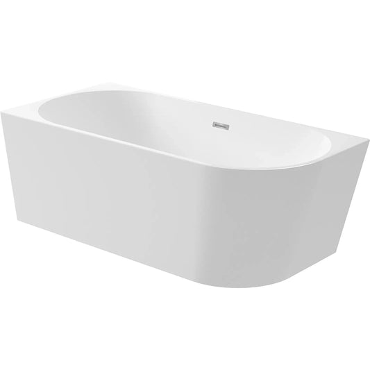 Silia Back-To-Wall freestanding badekar Venstre - flere størrelser