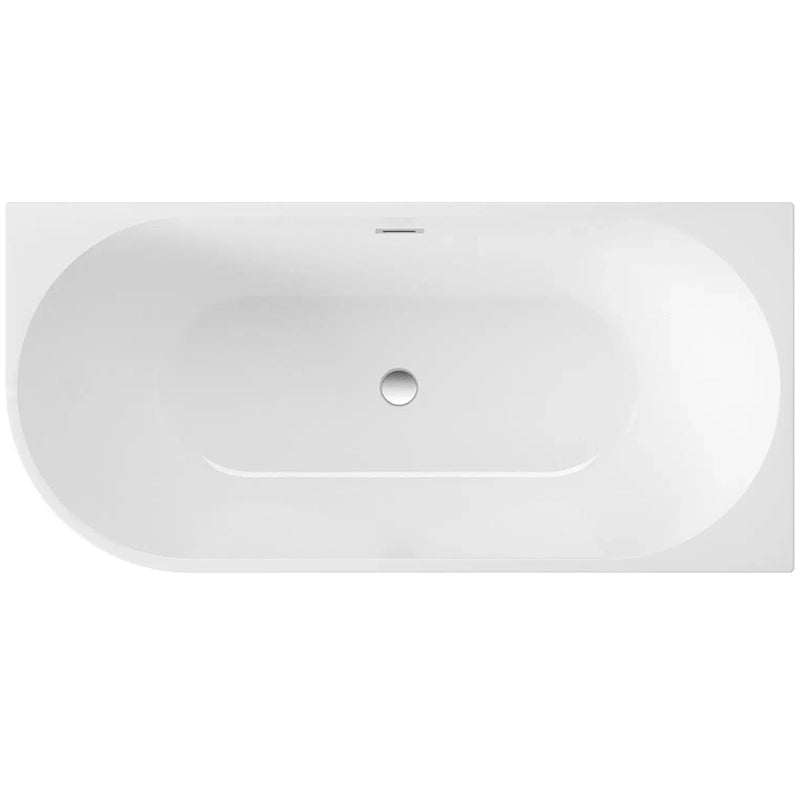 Silia Back-To-Wall freestanding badekar Højre - flere størrelser