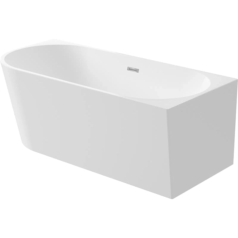Silia Back-To-Wall freestanding badekar Højre - flere størrelser