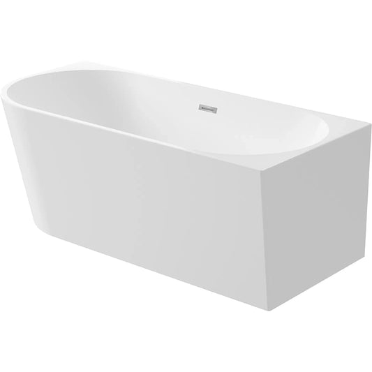 Silia Back-To-Wall freestanding badekar Højre - flere størrelser