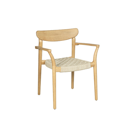 InOut Living Nara Dining Chair NA01 – Olieret Eg & Flettet Reb