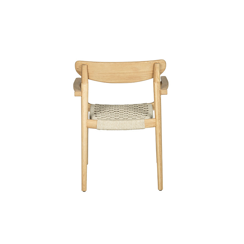InOut Living Nara Dining Chair NA01 – Olieret Eg & Flettet Reb