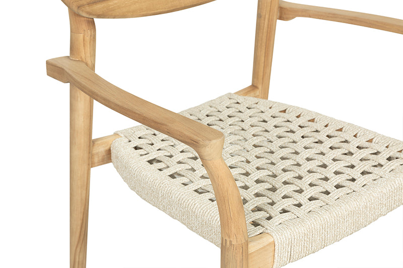 InOut Living Nara Dining Chair NA01 – 100% FSC Teak & Flettet Reb