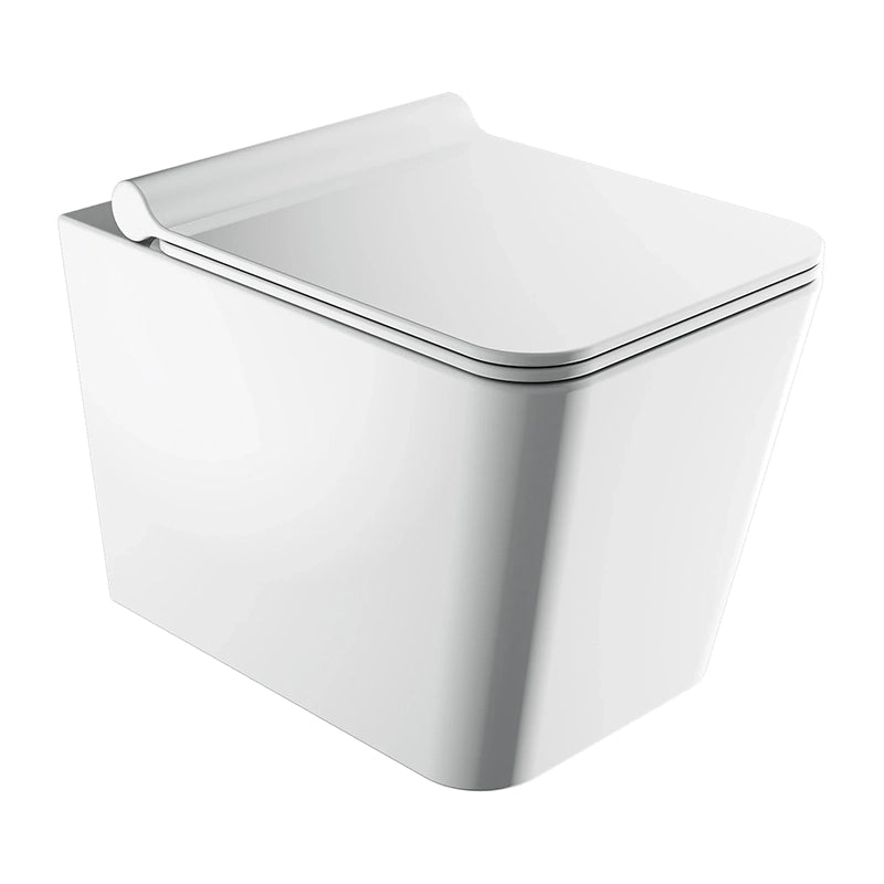 Omnires BOSTON Væghængt Toilet – Rimless m/Soft-Close, Blank Hvid