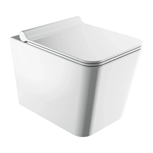 Omnires BOSTON Væghængt Toilet – Rimless m/Soft-Close, Blank Hvid